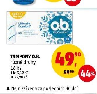 TAMPONY O.B. 16 ks - Penny Market aktualniletaky.eu