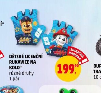 DĚTSKÉ LICENČNÍ RUKAVICE NA KOLO - Penny Market aktualniletaky.eu