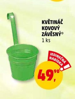 KVĚTINÁČ KOVOVÝ ZÁVĚSNÝ - Penny Market aktualniletaky.eu