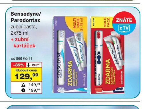 Sensodyne/Parodontax zubní pasta - Barvy a laky drogerie aktualniletaky.eu