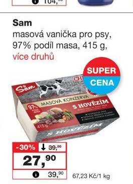 Sam masová vanička pro psy - Barvy a laky drogerie aktualniletaky.eu