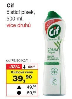 Cif čistící písek, 500 ml - Barvy a laky drogerie aktualniletaky.eu