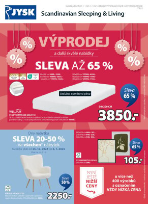 Jysk leták - Výprodej až -65 % strana 1