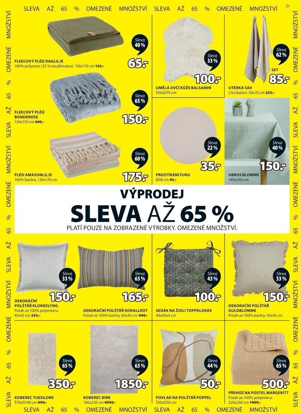 Jysk leták - Výprodej až -65 % Jysk strana 22