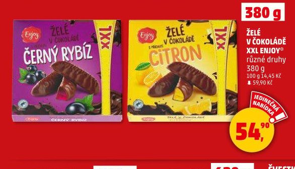 ŽELÉ V ČOKOLÁDĚ XXL ENJOY - Penny Market aktualniletaky.eu