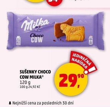 SUŠENKY CHOCO COW MILKA - Penny Market aktualniletaky.eu