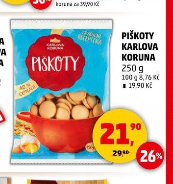PIŠKOTY KARLOVA KORUNA 250 g - Penny Market aktualniletaky.eu
