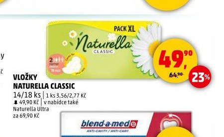 VLOŽKY NATURELLA CLASSIC 14/18 ks - Penny Market aktualniletaky.eu