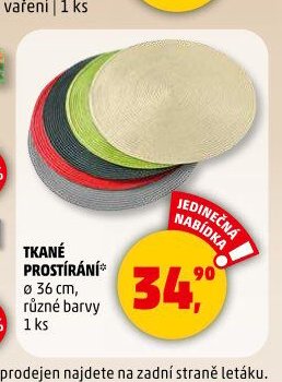 Tkané prostírání - Penny Market aktualniletaky.eu