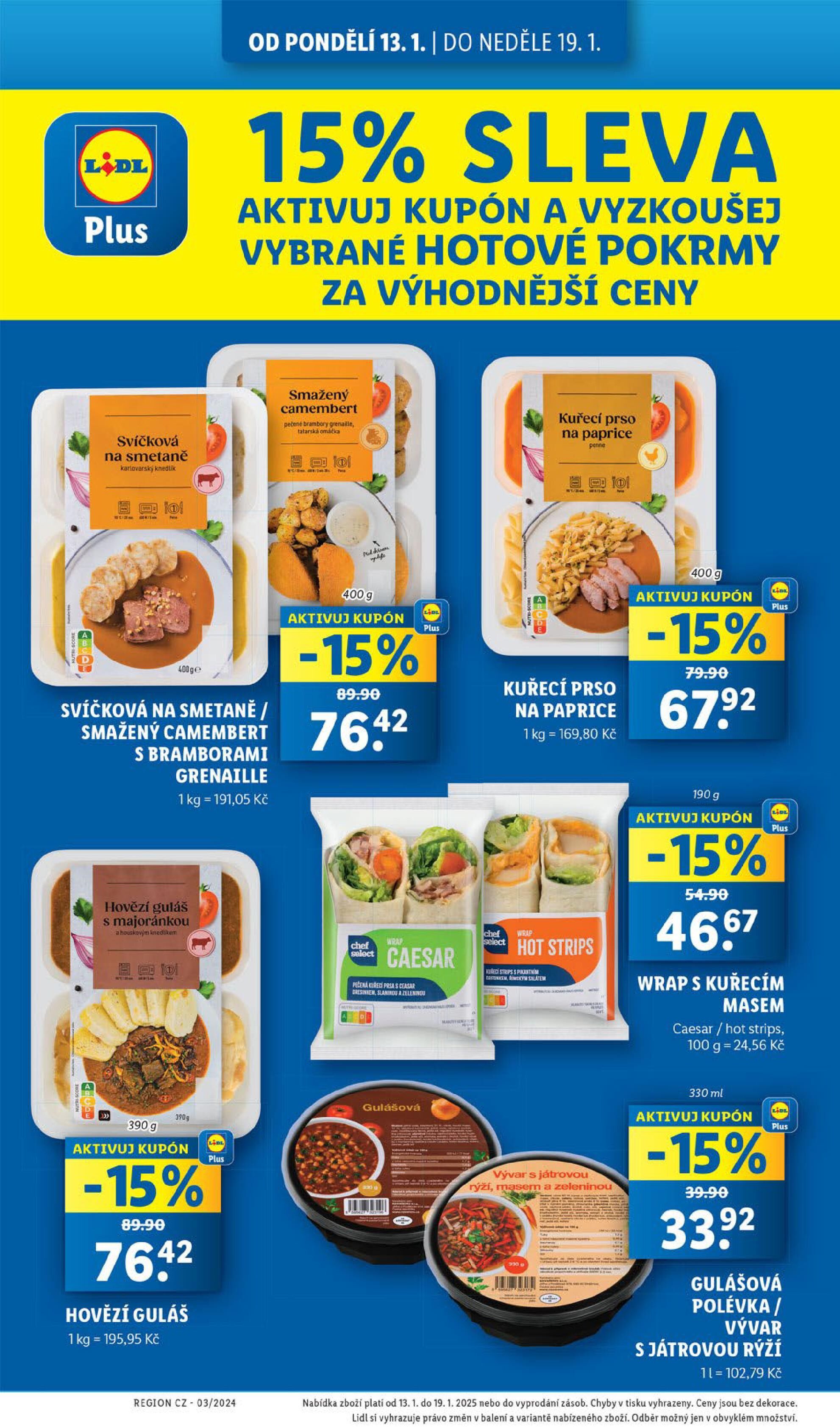 od pondělí Lidl strana 28