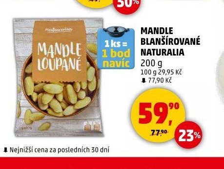 MANDLE BLANŠÍROVANÉ NATURALIA - Penny Market aktualniletaky.eu