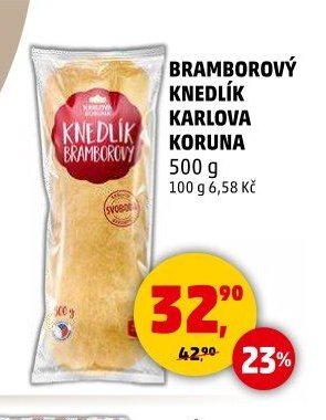 Bramborový knedlík Karlova Koruna 500 g - Penny Market aktualniletaky.eu