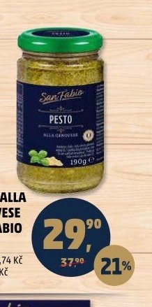 PESTO ALLA GENOVESE SAN FABIO 190 g - Penny Market aktualniletaky.eu