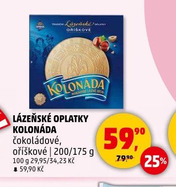 Lázeňské oplatky Kolonáda - Penny Market aktualniletaky.eu