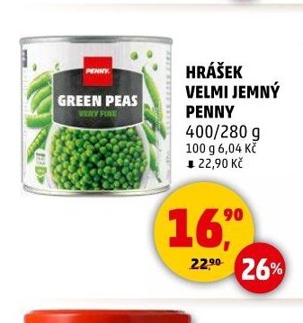 Hrášek velmi jemný Penny - Penny Market aktualniletaky.eu