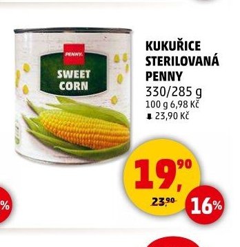 Kukuřice sterilovaná Penny - Penny Market aktualniletaky.eu