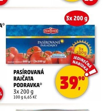 Pasírovaná rajčata Podravka - Penny Market aktualniletaky.eu