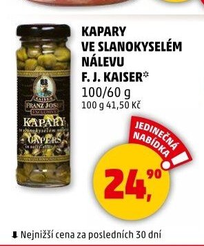 Kapary ve slanokyselém nálevu F. J. Kaiser - Penny Market aktualniletaky.eu