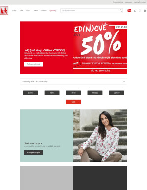 aktuální leták Kik textil 22.1.2025-28.1.2025
