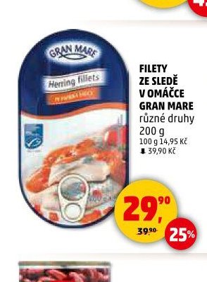 FILETY ZE SLEDĚ V OMÁČCE GRAN MARE - Penny Market aktualniletaky.eu