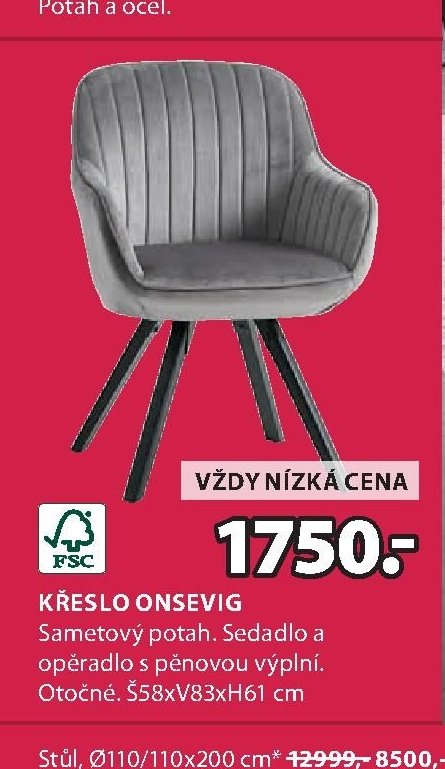 KŘESLO ONSEVIG - Jysk aktualniletaky.eu