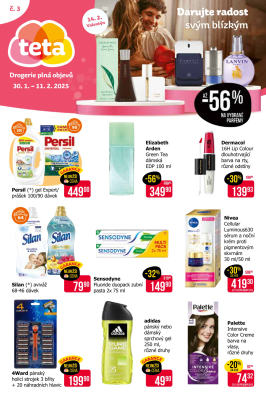 aktuální leták Teta drogerie 30.1.2025-11.2.2025