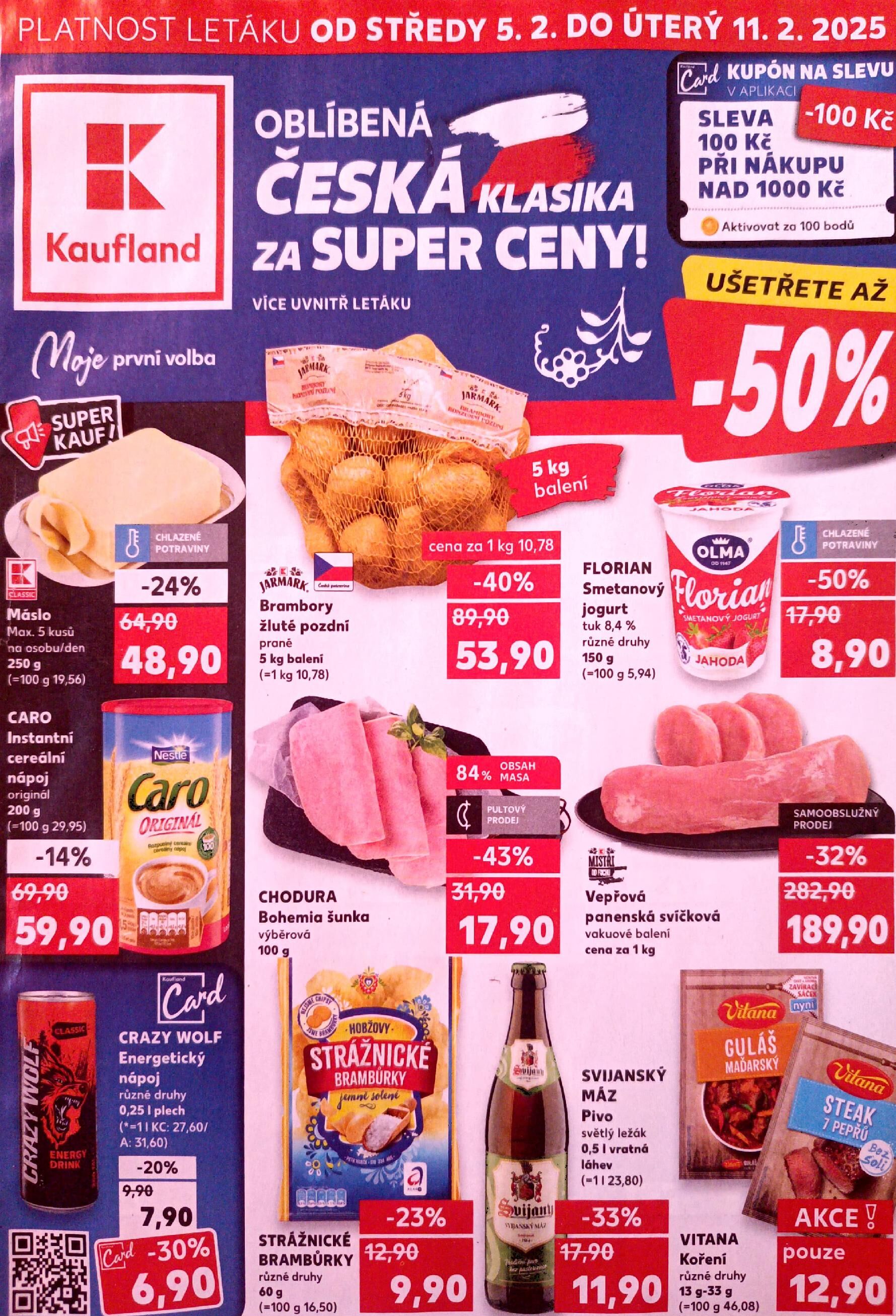 Oblíbená česká klasika za super ceny Kaufland strana 1