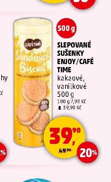 Slepované sušenky Enjoy/Café Time - Penny Market aktualniletaky.eu