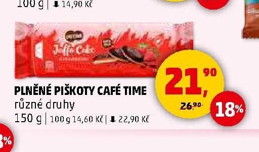 Plněné piškoty Café Time - Penny Market aktualniletaky.eu