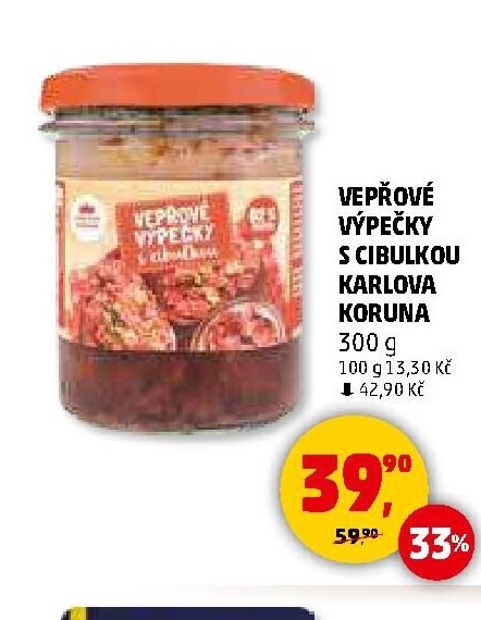 Vepřové výpečky s cibulkou Karlova Koruna - Penny Market aktualniletaky.eu