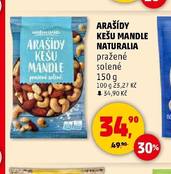 ARAŠÍDY KEŠU MANDLE NATURALIA - Penny Market aktualniletaky.eu