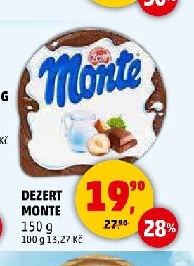 Dezert Monte 150 g - Penny Market aktualniletaky.eu