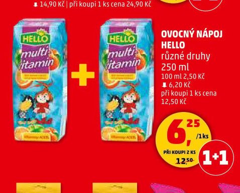 OVOCNÝ NÁPOJ HELLO - Penny Market aktualniletaky.eu