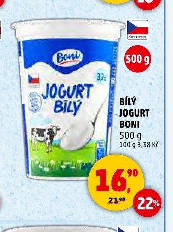 BÍLÝ JOGURT BONI 500 g - Penny Market aktualniletaky.eu
