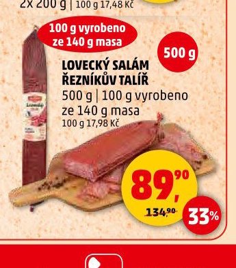 Lovecký salám Řezníkův talíř - Penny Market aktualniletaky.eu