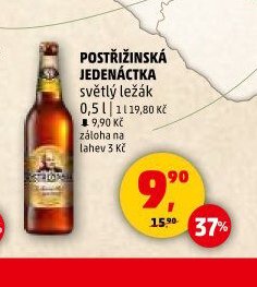 Postřižinská Jedenáctka světlý ležák - Penny Market aktualniletaky.eu