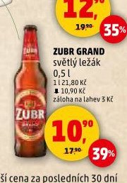 Zubr Grand světlý ležák - Penny Market aktualniletaky.eu