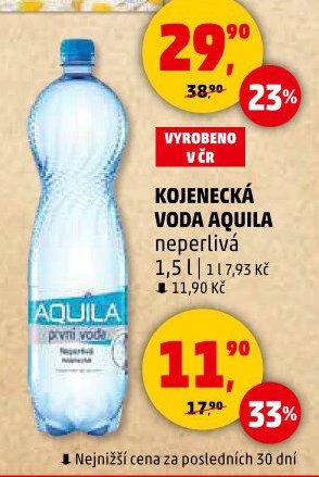 Kojenecká voda Aquila neperlivá 1,5 l - Penny Market aktualniletaky.eu