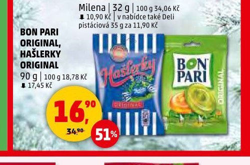 BON PARI ORIGINAL, HAŠLERKY ORIGINAL - Penny Market aktualniletaky.eu