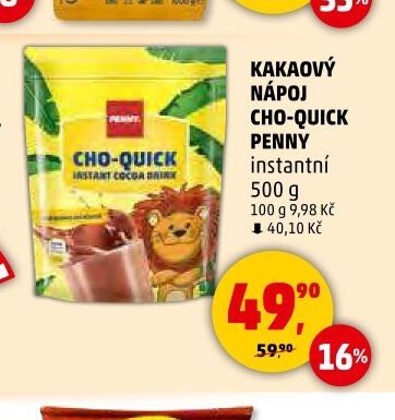 KAKAOVÝ NÁPOJ CHO-QUICK PENNY - Penny Market aktualniletaky.eu