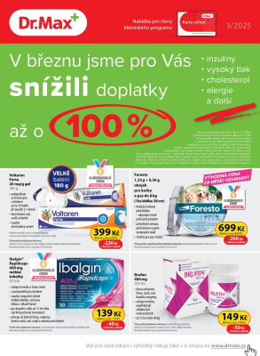 aktuální leták Dr. Max 1.3.2025-31.3.2025