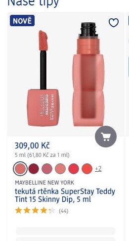 Maybelline New York tekutá rtěnka SuperStay Teddy Tint - dm drogerie aktualniletaky.eu