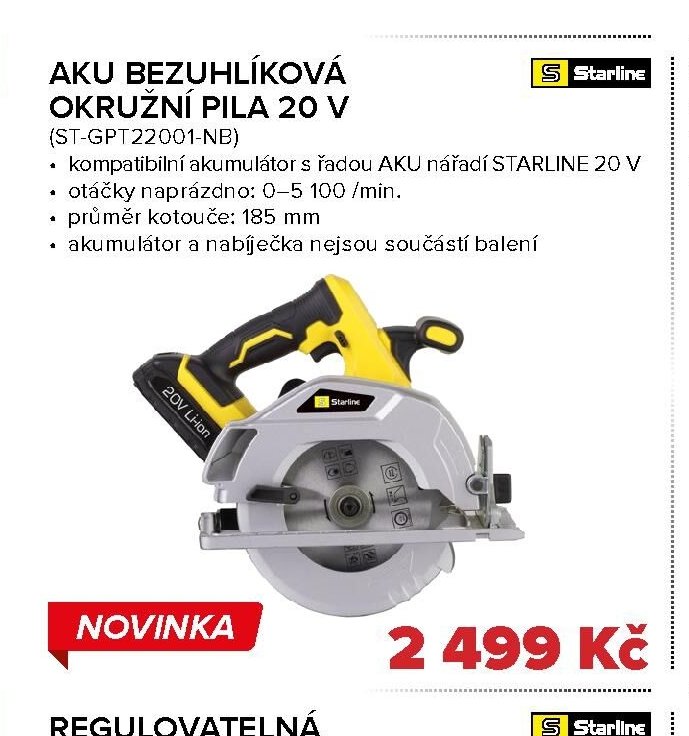 AKU BEZUHLÍKOVÁ OKRUŽNÍ PILA 20 V