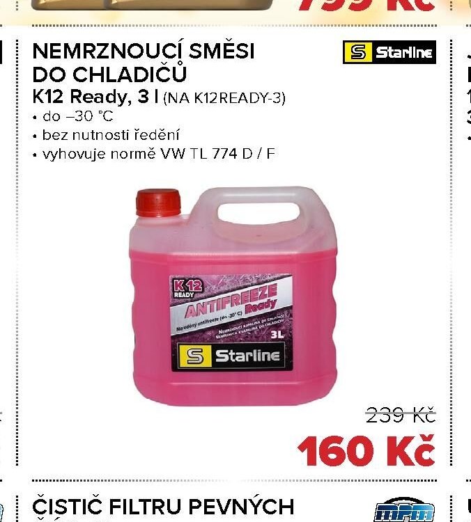 NEMRZNOUCÍ SMĚSI DO CHLADIČŮ K12 Ready