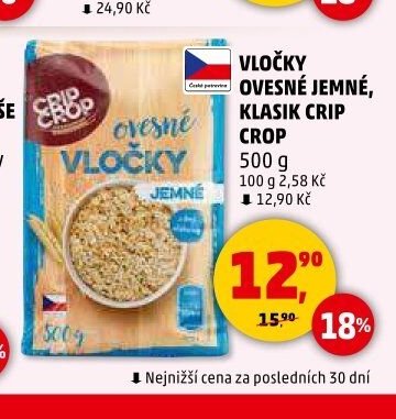 VLOČKY OVESNÉ JEMNÉ KLASIK CRIP CROP - Penny Market aktualniletaky.eu
