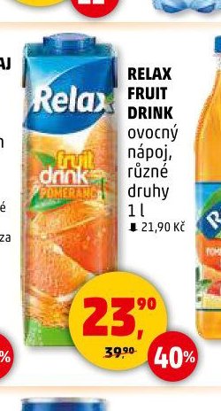 Relax Fruit Drink - Penny Market aktualniletaky.eu