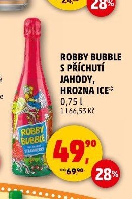 ROBBY BUBBLE S PŘÍCHUTÍ JAHODY, HROZNA ICE - Penny Market aktualniletaky.eu