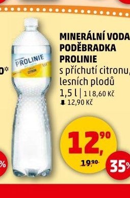 MINERÁLNÍ VODA PODĚBRADKA PROLINIE - Penny Market aktualniletaky.eu