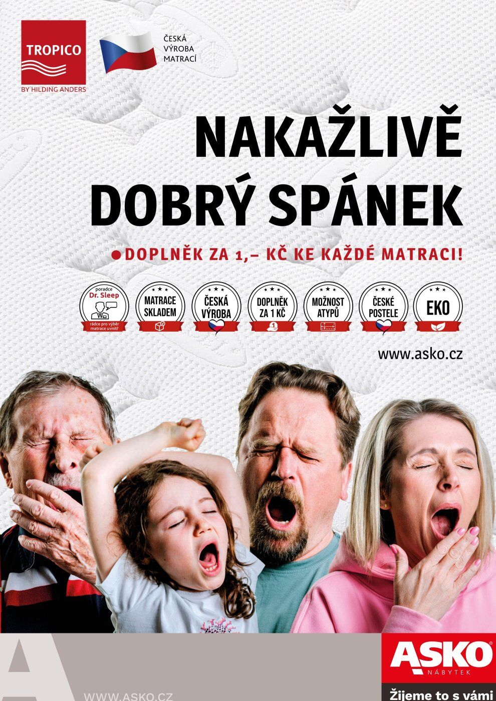 ASKO NÁBYTEK leták - Nakažlivě dobrý spánek ASKO strana 1