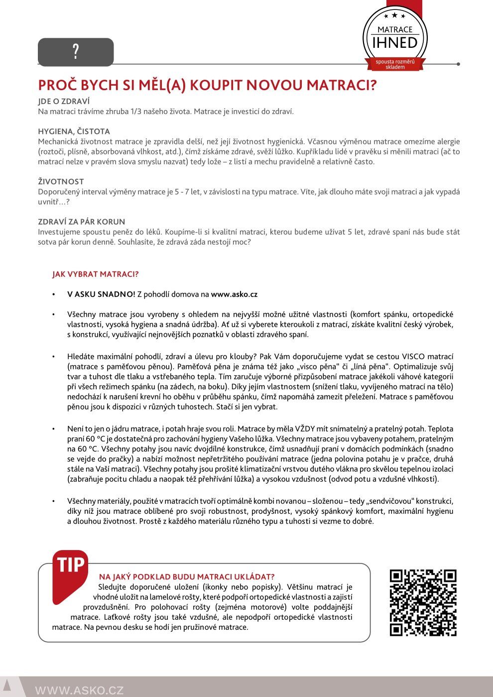 ASKO NÁBYTEK leták - Nakažlivě dobrý spánek ASKO strana 4